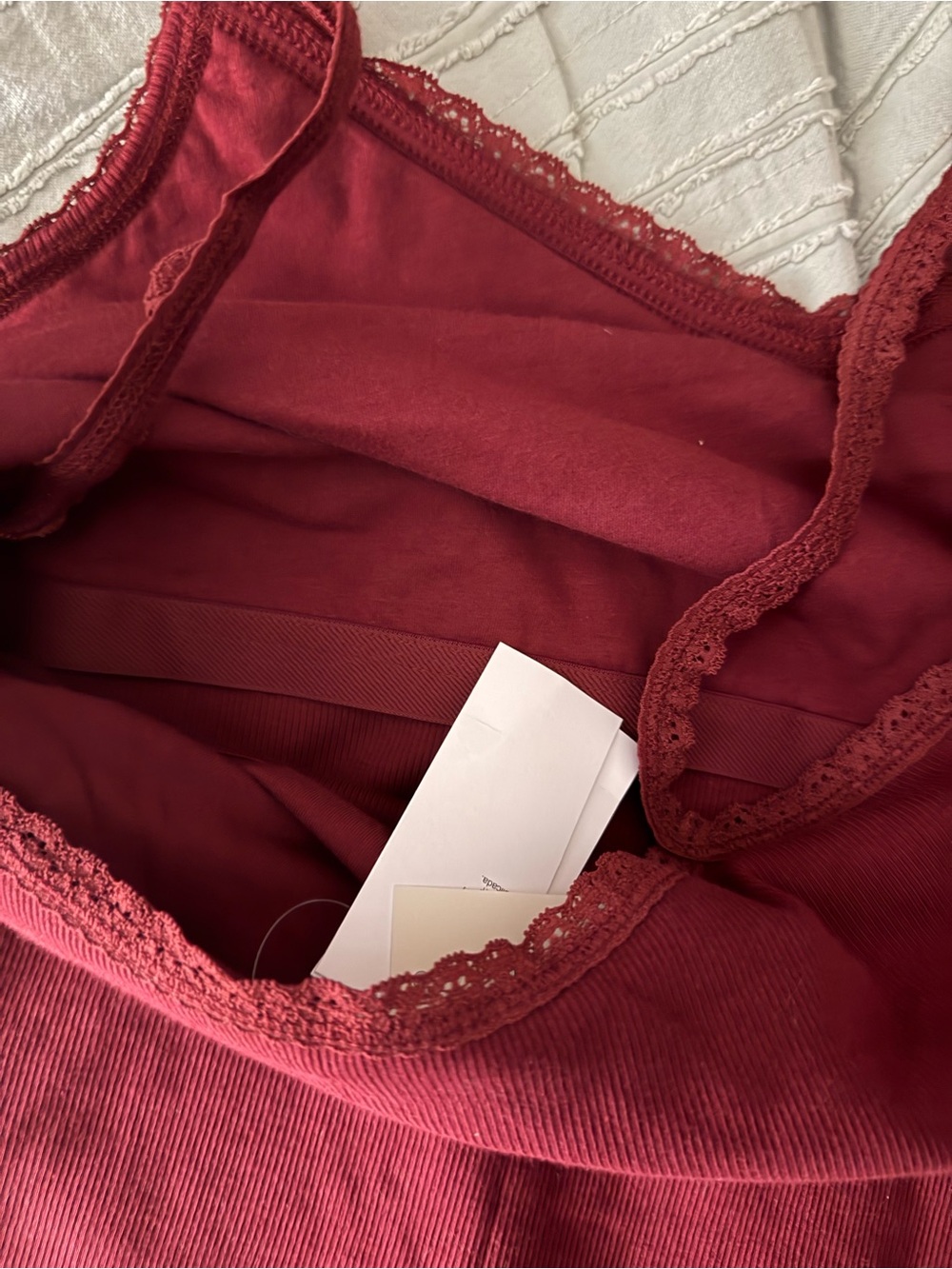 Women's Abercrombie Lace-Trim Ribbed Camisole - Picture 5 of 5